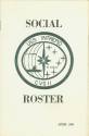 Printed booklet titled "Social Roster" with the seal of the U.S.S. Intrepid