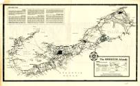 Printed map of the Bermuda Islands from flier titled "General Information Concerning Bermuda"