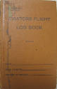 Orange hardcover book titled "Aviators Flight Log Book"