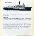 Back of booklet titled "HMS Intrepid"