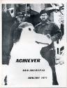 Printed USS Intrepid newspaper Achiever dated January 1971 with a photograph of two sailors pos…