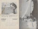 Printed "Fighting I Familygram" with photographs of Intrepid's flight deck and a sailor looking…