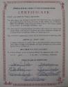 Printed certificate from the International Order of the Sycamore Tree to Admiral J.J. "Jocko" C…