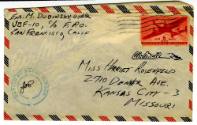 Handwritten envelope addressed to Miss Harriet Rosenfeld