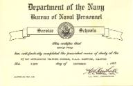 Printed certificate for Gerald Feola completing the 85 Day Accelerated Training Program, N.A.S.…