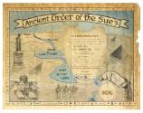 Printed certificate for Ancient Order of the Suez for Gerald Feola dated June 1, 1967
