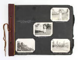 Scrapbook page one with four black and white photographs