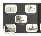Scrapbook page two with five black and white photographs