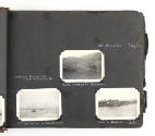 Scrapbook page three with three black and white photographs