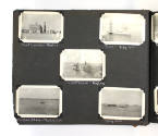 Scrapbook page four with five black and white photographs