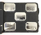 Scrapbook page five with five black and white photographs
