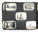 Scrapbook page six with five black and white photographs