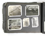 Scrapbook page thirty six with five black and white photographs