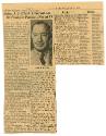 Printed newspaper clipping titled "Adm. J.J. Clark, Commander of Fleets in Pacific, Dies at 77"…