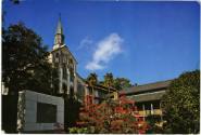 Printed color postcard of Ohura Catholic Church in Nagasaki, Japan