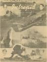 Printed U.S.S. Intrepid newspaper dated October 1945 with a photo collage of Intrepid and its s…