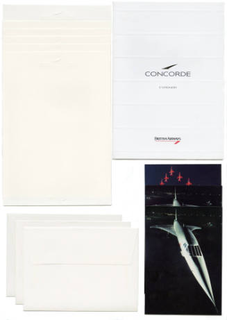 Concorde baggage tag 1-3/4 X 5-1/16 inch 