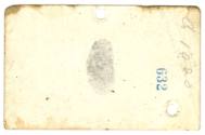 Back of United States Navy Identification Card with small portrait image of Norman Harris Nunn