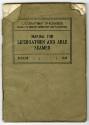Printed green booklet titled "Manual for Lifeboatmen and Able Seamen" dated August 1941