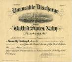 Printed certificate for Honorable Discharge issued to Norman Harris Nunn dated October 1, 1945