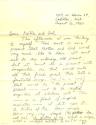 Handwritten letter to "Mother and Dad" from Pierce Matthews dated August 16, 1960, page 1