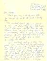 Handwritten letter to "Mother" from Pierce Matthews dated April 14, 1961