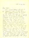 Handwritten letter to "Dad" from Pierce Matthews dated May 28, 1961, page 1