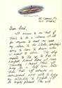Handwritten letter to "Dad" from Pierce Matthews dated February 8, 1962, page 1