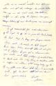 Handwritten letter in blue ink on reverse side of USS Intrepid stationary 