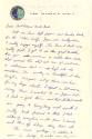 Handwritten letter to "Aunt Lorraine & Uncle Bud" on U.S.S. Intrepid stationary, page 1