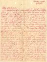 Handwritten letter in red ink from Ralph DeNisco addressed to "My darling" dated August 23, 195…