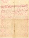 Handwritten letter in red ink from Ralph DeNisco addressed to "My darling" dated August 23, 195…