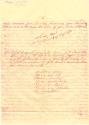 Handwritten letter in red ink from Ralph DeNisco addressed to "My darling" dated August 25, 195…