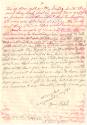 Handwritten letter in red ink from Ralph DeNisco addressed to "My only sweet darling" dated Aug…