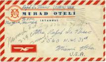Handwritten envelope addressed to Mrs. Ralph DeNisco from Ralph DeNisco postmarked October 30, …