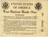 Printed War Ration Book One