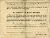Printed War Ration Book Certificate of Book Holder for Fritz Paulsen