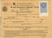 Printed War Ration Book Two for Fritz Paulsen