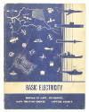 Printed blue training manual for Basic Electricity printed by the Bureau of Naval Personnel dat…