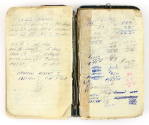 Open notebook with handwritten notes titled "Leave Dates"