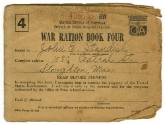 Printed War Ration Book Four for John E. Standish
