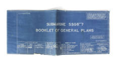 Printed booklet of blueprints titled Submarine SSG577 Booklet of General Plans dated March 14, …