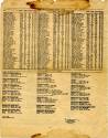 Paper document with black printed text, “Roster of Officers USS Intrepid (CV11) 1, February, 19…