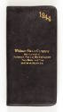 Leather bound diary for 1944 from the Whitmer-Steele Company