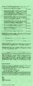 Back of green printed form for the U.S. Department of Justice titled "Immigration and Naturaliz…