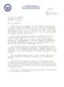 Printed letter to Mr. David E. Benedict from the Department of the Navy dated August 7, 2014