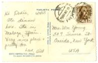 Postcard addressed to Mrs. Wm Young from Malaga, Spain dated 6/9/55