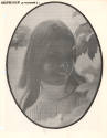 Printed black and white photograph of Marie Field in USS Intrepid's newspaper the Acheiver