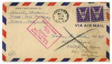 Sealed handwritten envelope to Nathan B. Hecker with a "Return to Sender" stamp and postmarked …