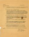 Printed memorandum "Subject: Participation in Combat Missions in Which This Vessel Took Part Du…